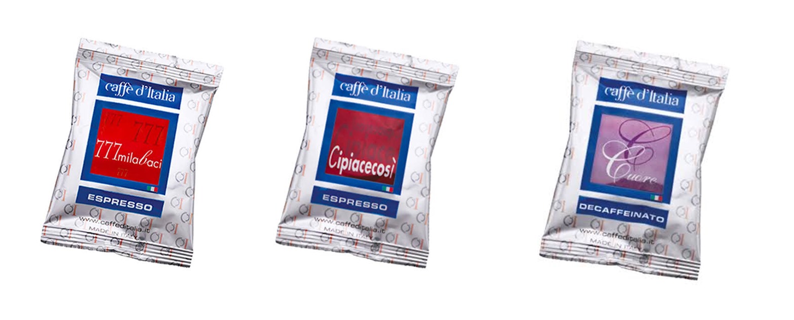 Capsule Caffè d'Italia — 777milabaci, Cipiacecosì e Cuore decaffeinato