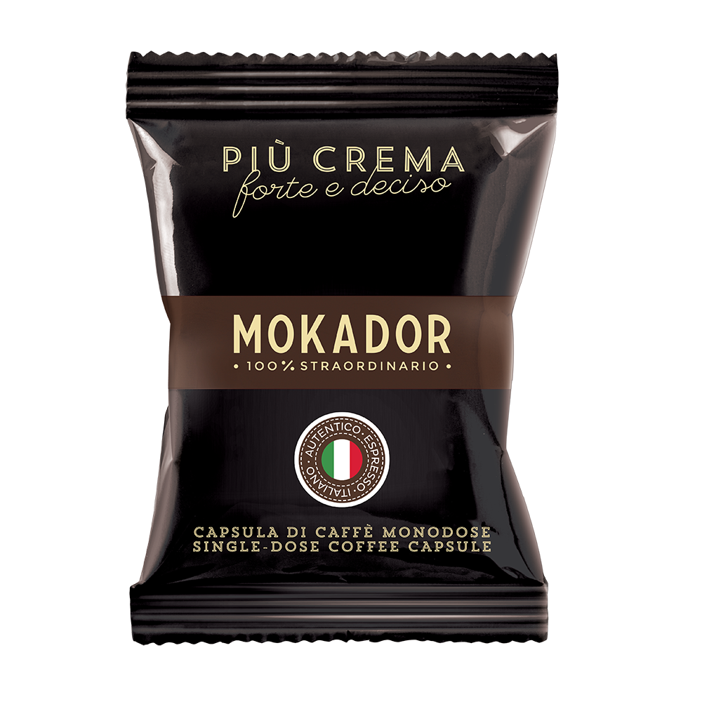 Capsule Mokador Più Crema — miscela intensa robusta
